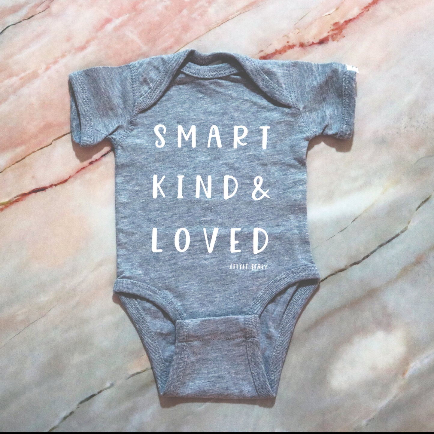 smart kind & loved onesie